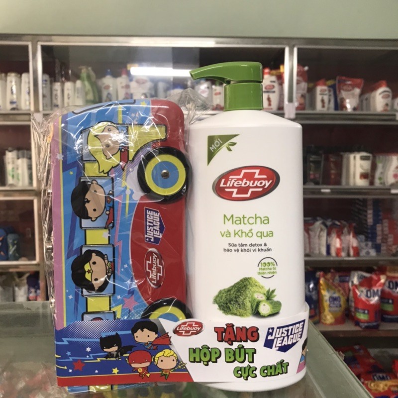 SỮA TẮM LIFEBUOY MATCHA VÀ KHỔ QUA 850g CÓ QUÀ TẶNG KÈM