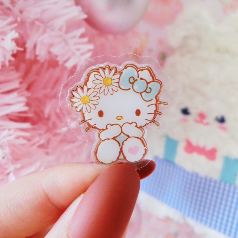 Sticker cốc kem Hello Kitty , Melody , Kuromi , Cinnamoroll , Litte Twin Stats
