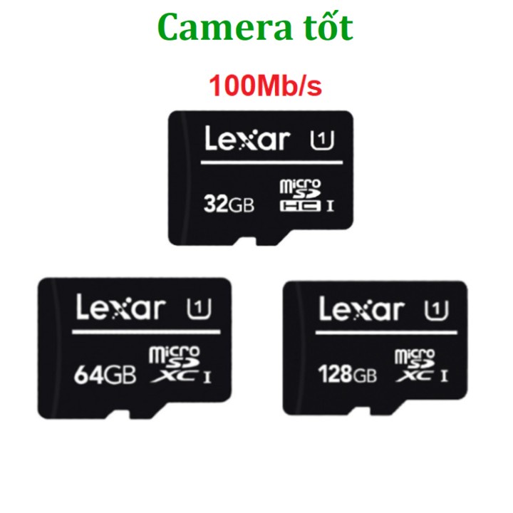 Thẻ nhớ Camera 32GB 64GB 128GB Lexar Class 10 tốc độ 100Mb/s - Chính Hãng bảo hành 5 năm