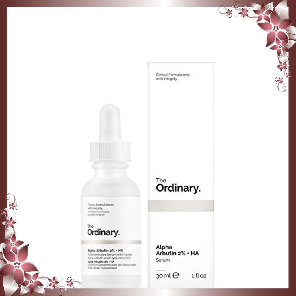 [RẺ NHẤT] Trắng da mờ thâm Alpha Arbutin 2% + HA 30ml The Ordinary