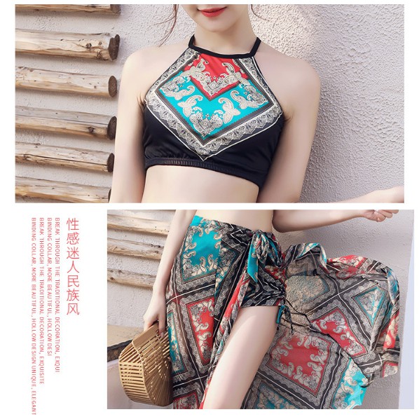 CÓ SẴN BIKINI đồ bơi nữ 3 mảnh thổ cẩm