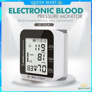 Máy đo huyết áp cổ tay máy đo huyết áp điện tử máy đo huyết áp cảm ứng màn hình LCD - Q045