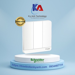 Bộ công tắc 1,2,3,4 - 16a màu trắng có đèn led avataron schneider