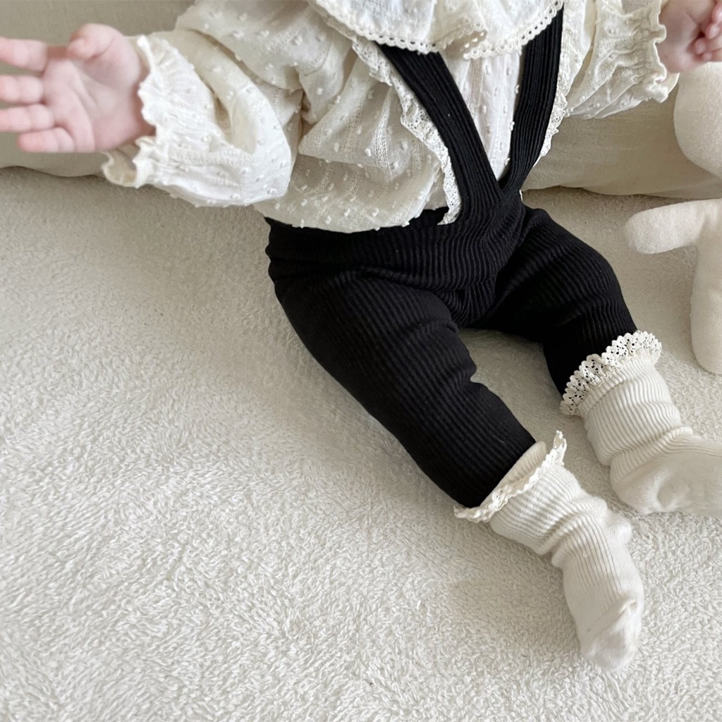 Áo Cổ Lá Sen Họa Tiết Chấm Bi Phong Cách Công Chúa Ngọt Ngào Dễ Phối Đồ Cho Bé Gái
