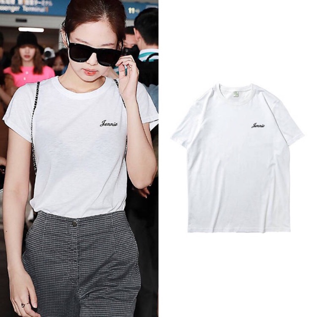 (Tặng ảnh BP) Áo BP Jennie tên