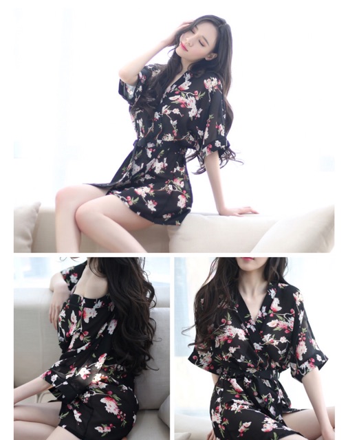 Áo choàng ngủ cổ chữ V quyến rũ AC01 | BigBuy360 - bigbuy360.vn