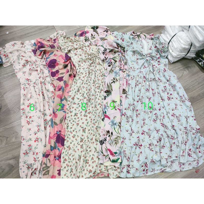 Váy hoa rút dây xinh xắn