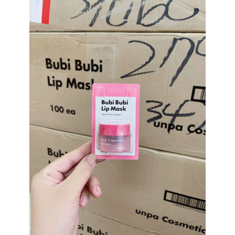 Mặt nạ ủ làm hồng môi UNPA BUBI BUBI LIP MASK