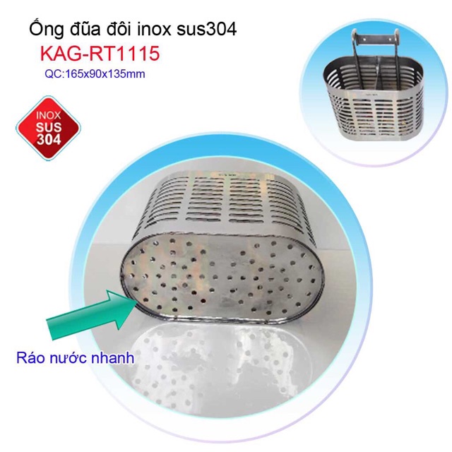 Ống đũa đôi inox 304