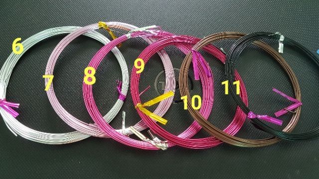 Dây nhôm xi màu 1mm ( cuộn 5m)