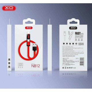 Cáp 3 Trong 1 XO NB12 (Lightning & Micro, Type C)