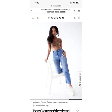 Croptop rút dây Pacsun