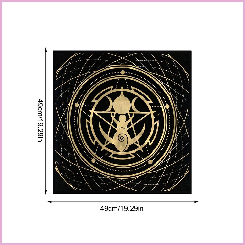 Khăn Trải Bàn Hình Vuông Cho Bài Tarot 19.3 Inch