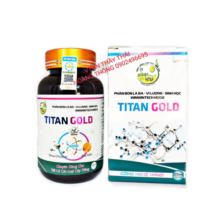 Goldtech G05 thay thế bằng titan gold phân bón lá đa-vi lượng-sinh học chuyên dùng cây trồng