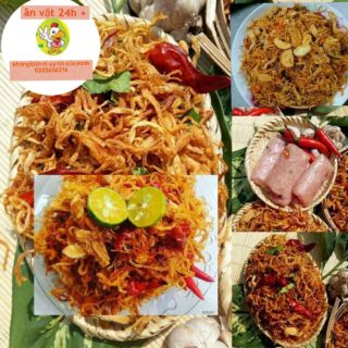 Combo siêu hót 500 gram khô gà bơ tỏi + 500 gram khô gà lá chanh - loại 1 - thượng hạng