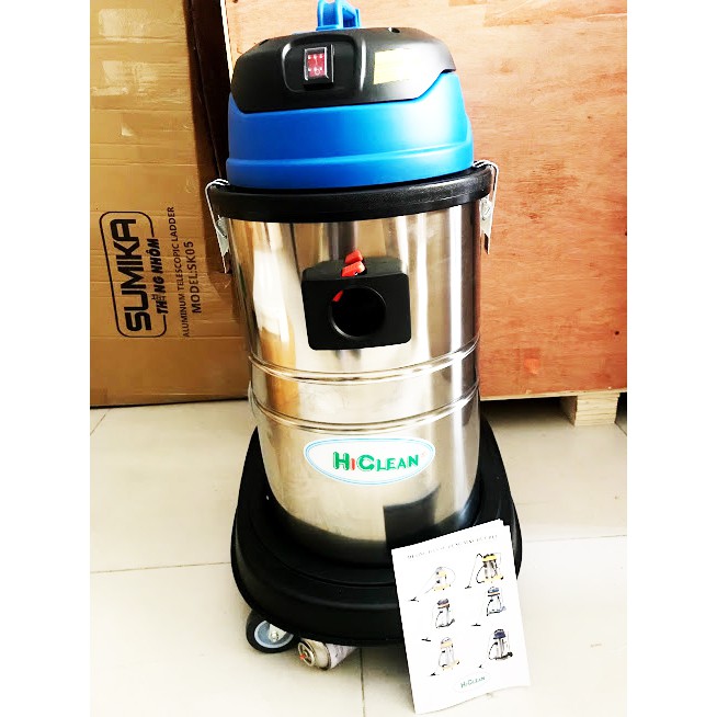 Máy hút bụi HiClean HC40CE, máy hút bụi công nghiệp HiClean HC40CE - 40L công suất 1600W