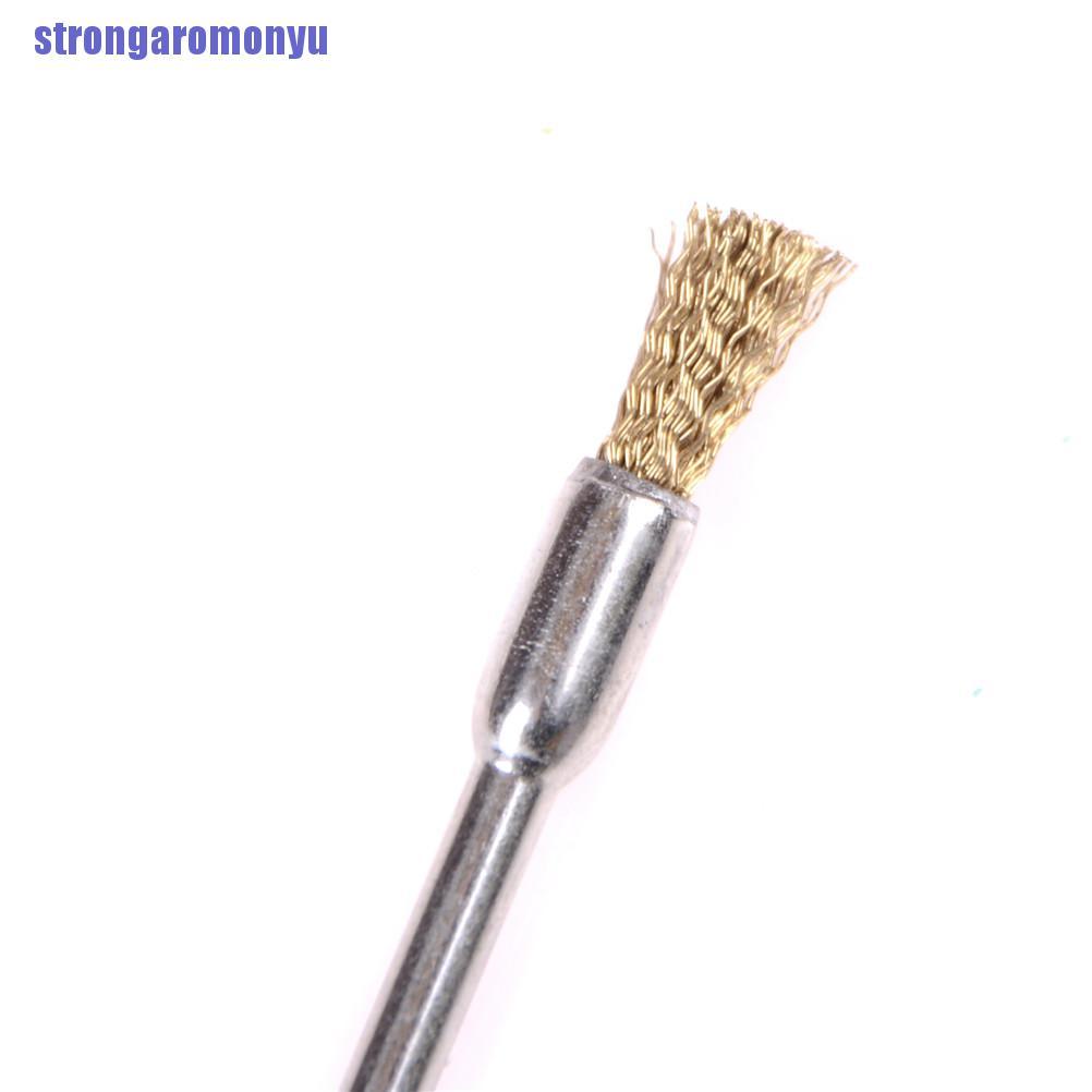 [OMO] Bộ 5 Bàn Chải Dây Đồng 3mm * 5mm Làm Sạch Đánh Bóng Xe Hơi