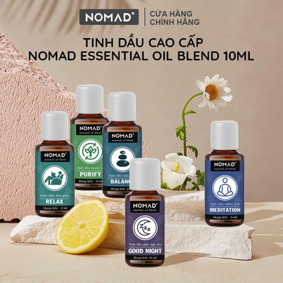 Tinh Dầu Hỗn Hợp Nomad Essential Oil Blend - Thư Giãn, Giấc Ngủ Sâu, Giảm Lo Âu, Khử Mùi