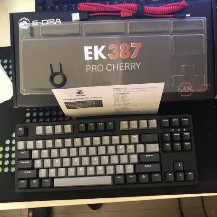 Bàn phím cơ Edra EK387 PRO phiên bản CHERRY switch - Bàn phím cơ bán chạy nhất - BH 2 năm