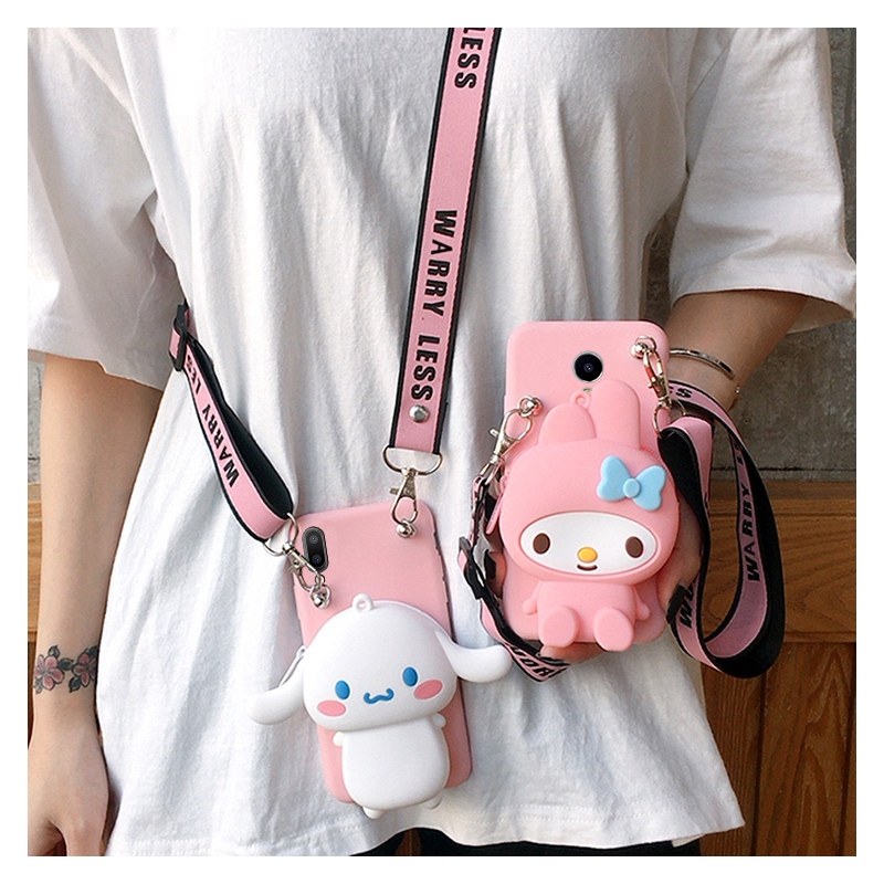 Wallet Melody Cinnamoroll huawei p10 p20lite p30 pro nova3e 4e mate10 20 30 phone strap