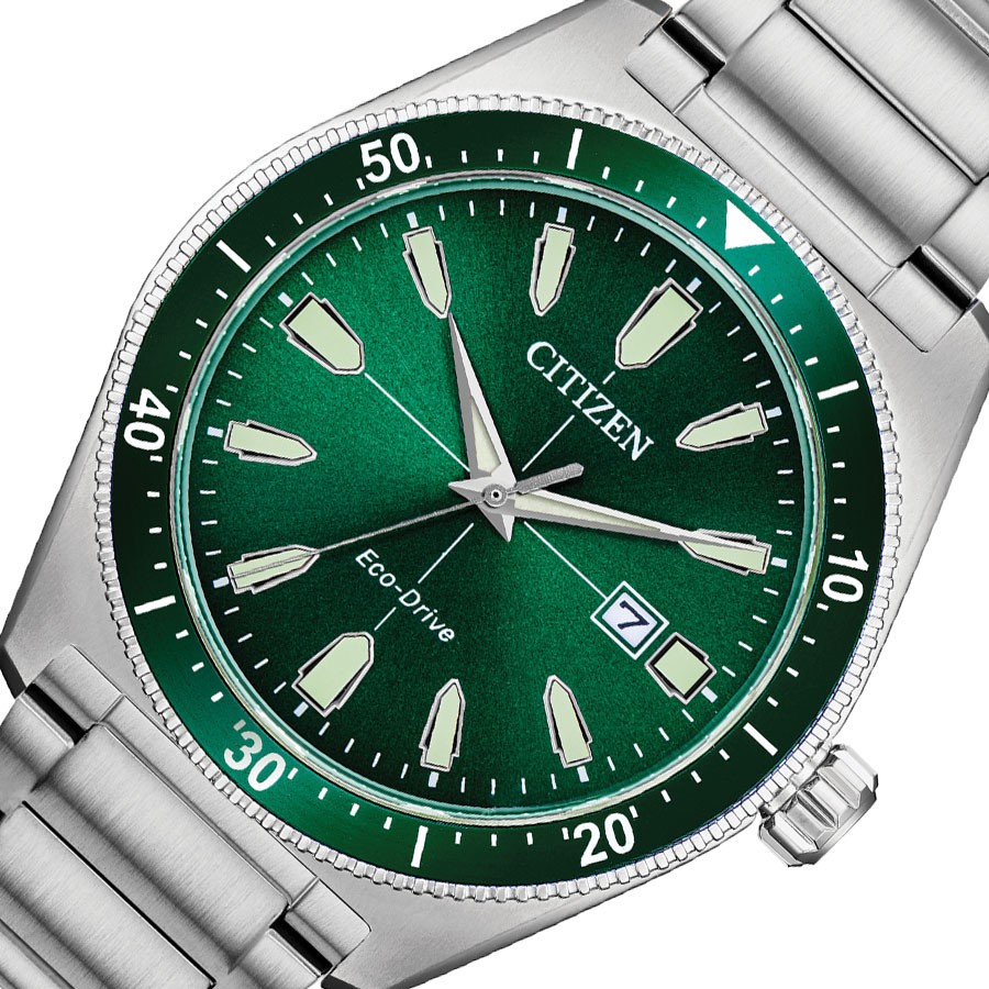 Đồng Hồ Citizen Nam Dây Kim Loại Eco-Drive (Năng Lượng Ánh Sáng) AW1598-70X - Mặt Xan