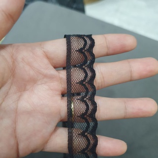 Ren trang trí bản 2cm màu đen