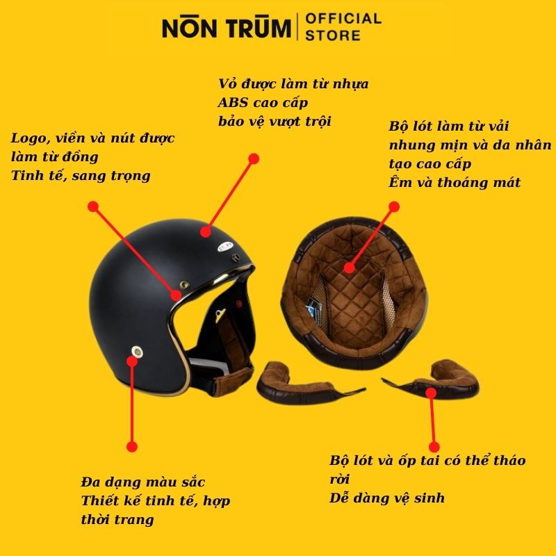 Nón mũ bảo hiểm 3/4 Balder light màu xanh ngọc bóng