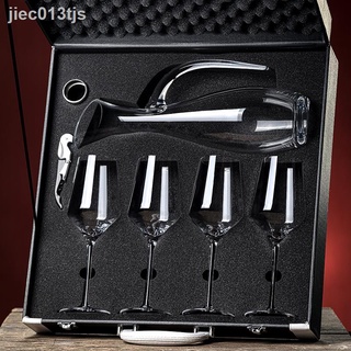☢☬✼Hộp quà tặng thủ công pha lê thủy tinh rượu vang đỏ ly du lịch bộ gia dụng decanter sang trọng 2