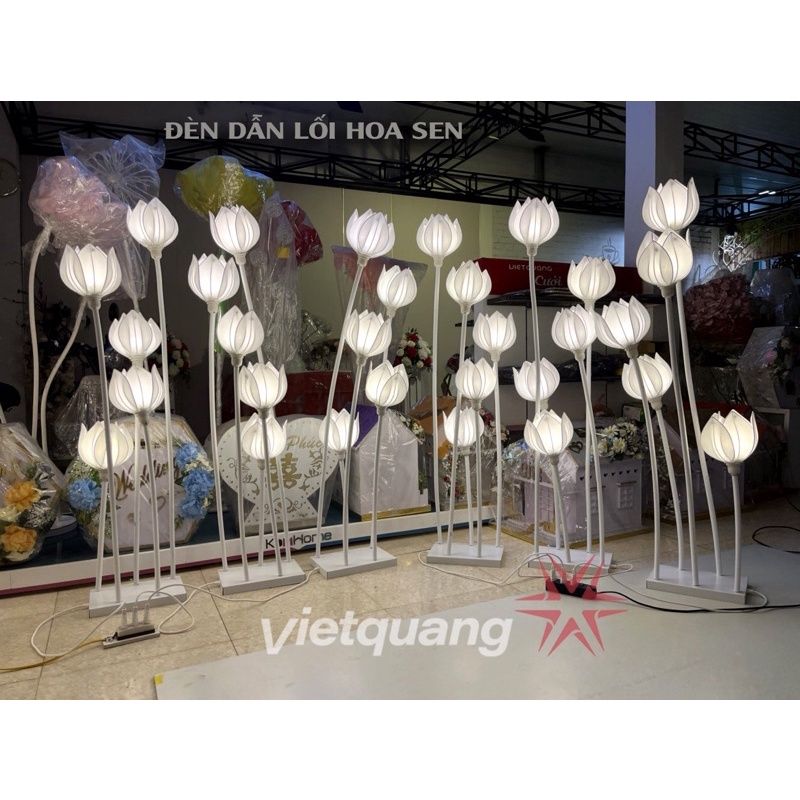 Đèn dẫn lối hoa sen dành cho đám cưới, sự kiện