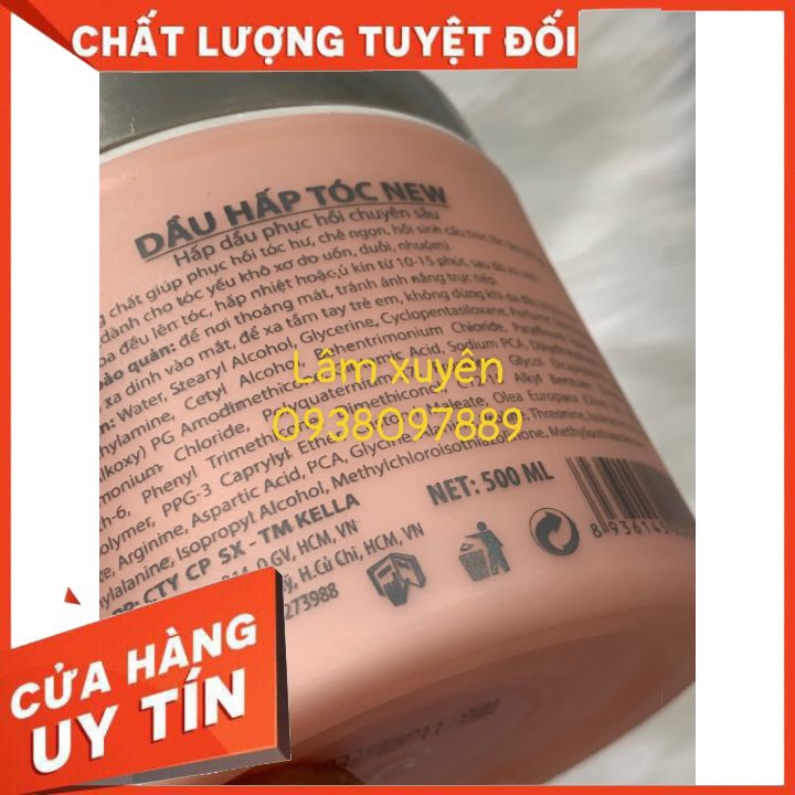 Hấp dầu ủ tóc KELLA 500ml FREE SHIP cung cấp dưỡng giúp tóc suôn mềm,nuôi dưỡng tóc tránh tác nhân hư hại NEW phục hồi