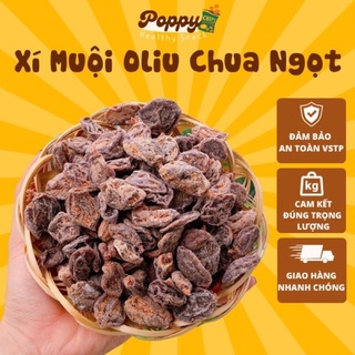 Xí muội oliu không hạt, xí muội thịt chua ngọt siêu ngon, đồ ăn vặt Poppy
