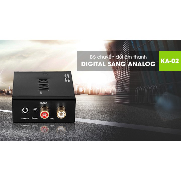 Bộ chuyển đổi âm thanh Digital sang Analog KA02 dành cho Tivi/Android TV Box