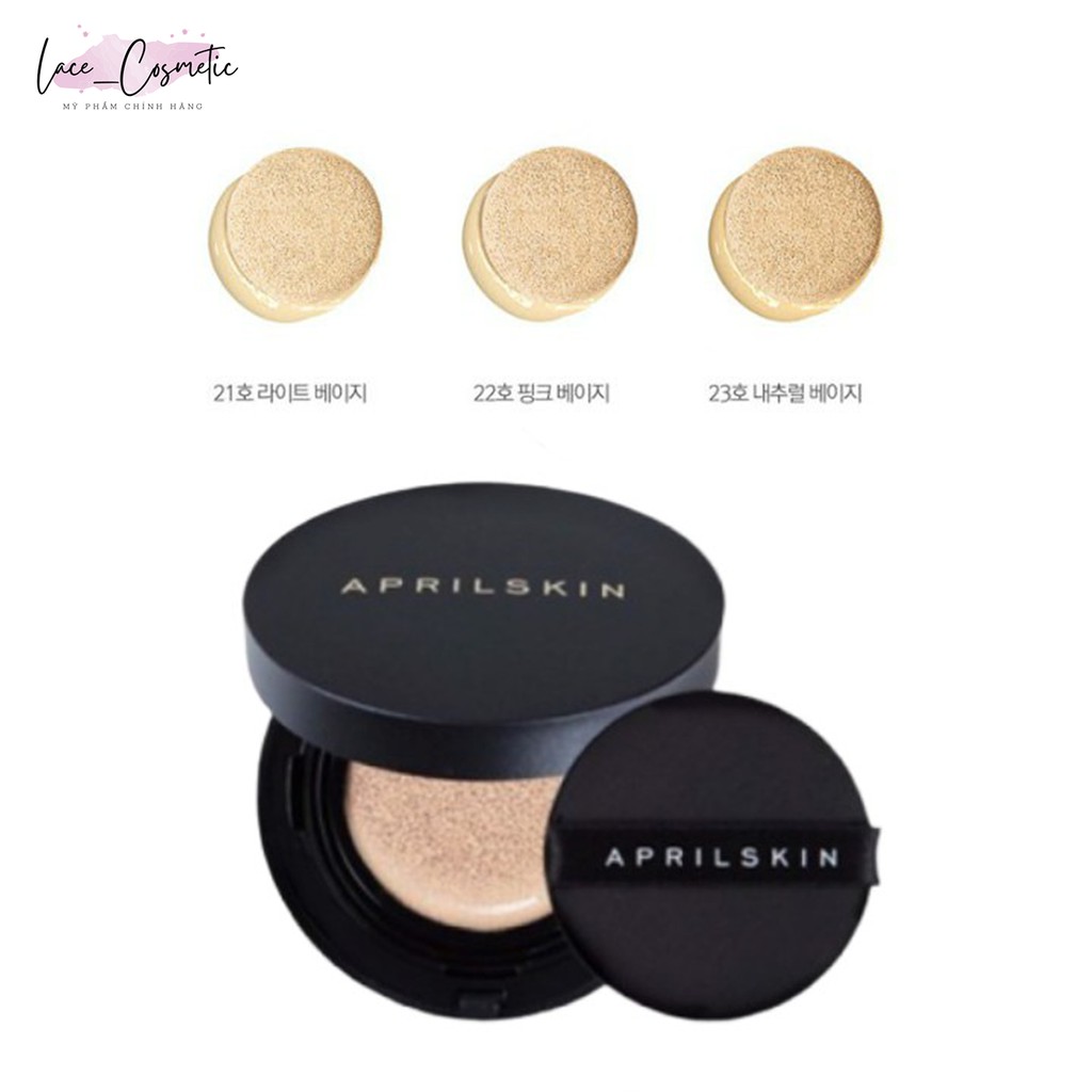 Phấn nước April Skin Magic Snow Cushion ( Tone 21, Tone 22, Tone 23 ) - LACE COSMETIC | BigBuy360 - bigbuy360.vn