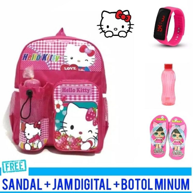 Dễ Thương Túi Xách Hình Hello Kitty Xinh Xắn Cho Bé