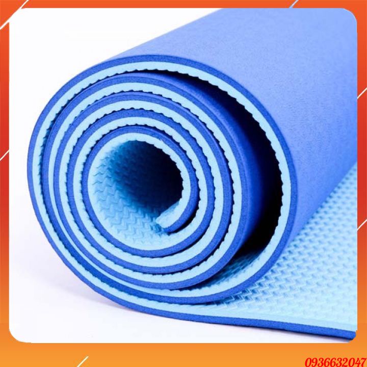 Thảm tập gym yoga cao cấp dày 6mm có định tuyến chống trượt