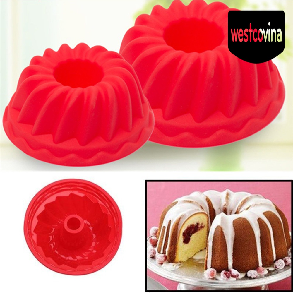 [Hot]☀ Bộ 2 Khuôn Silicone Tạo Hình Xoắn Ốc Trang Trí Bánh