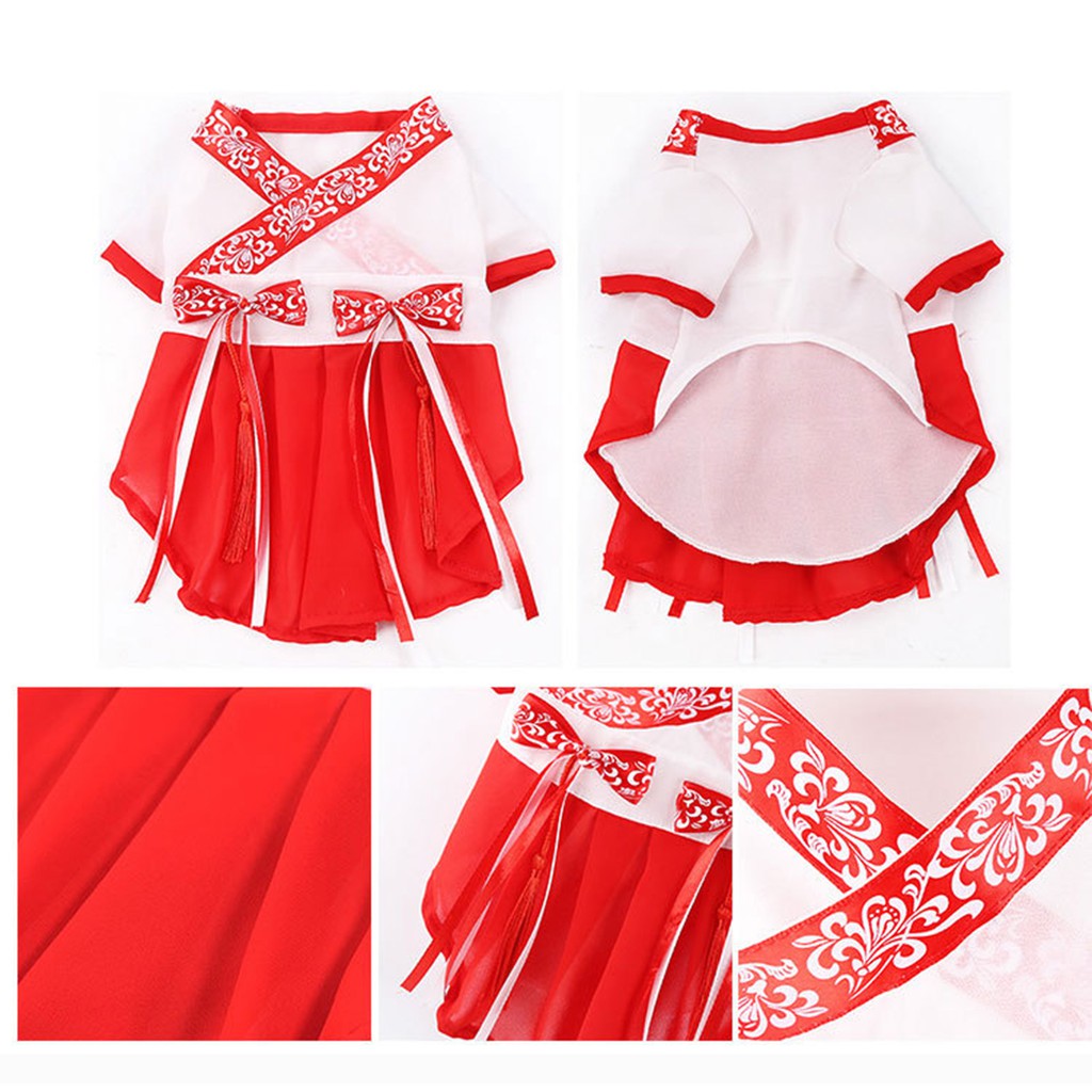 Đầm Cotton Phong Cách Trung Hoa Cho Thú Cưng