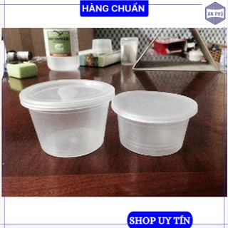 Hũ nhựa làm sữa chua, caramen 3cm có nắp