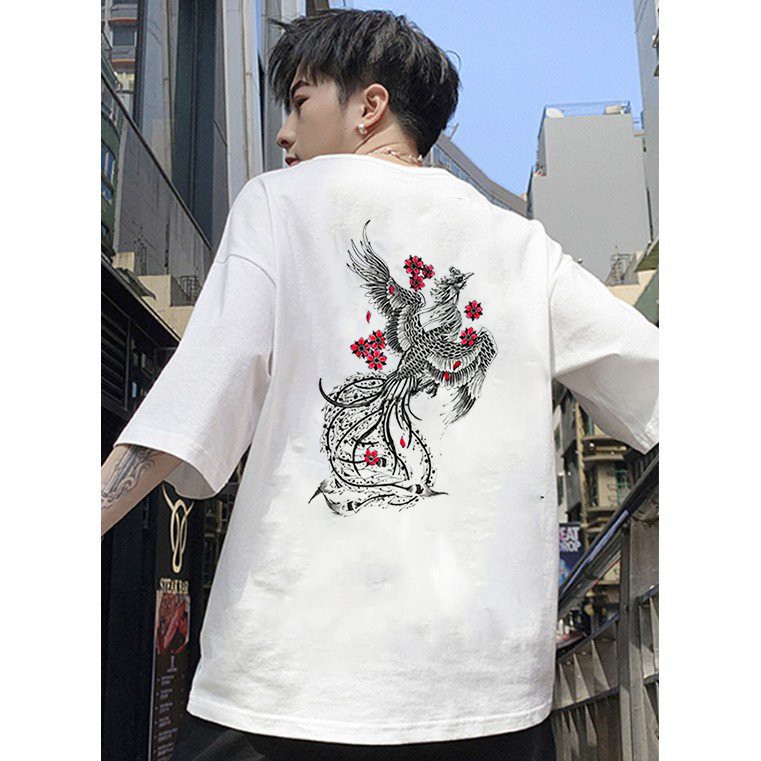 Áo thun unisex form rộng phượng hoàng bay cực chất