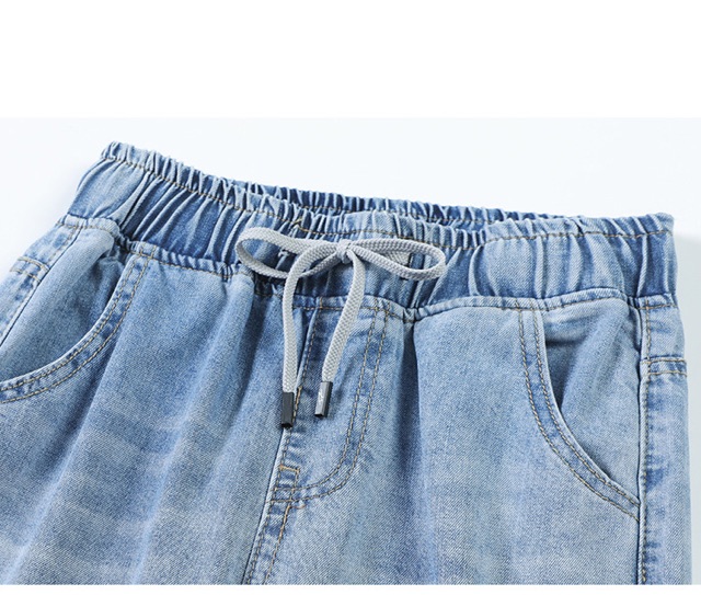 Quần jean big size màu xanh ống bo kiểu bụi size đại 60-90kg