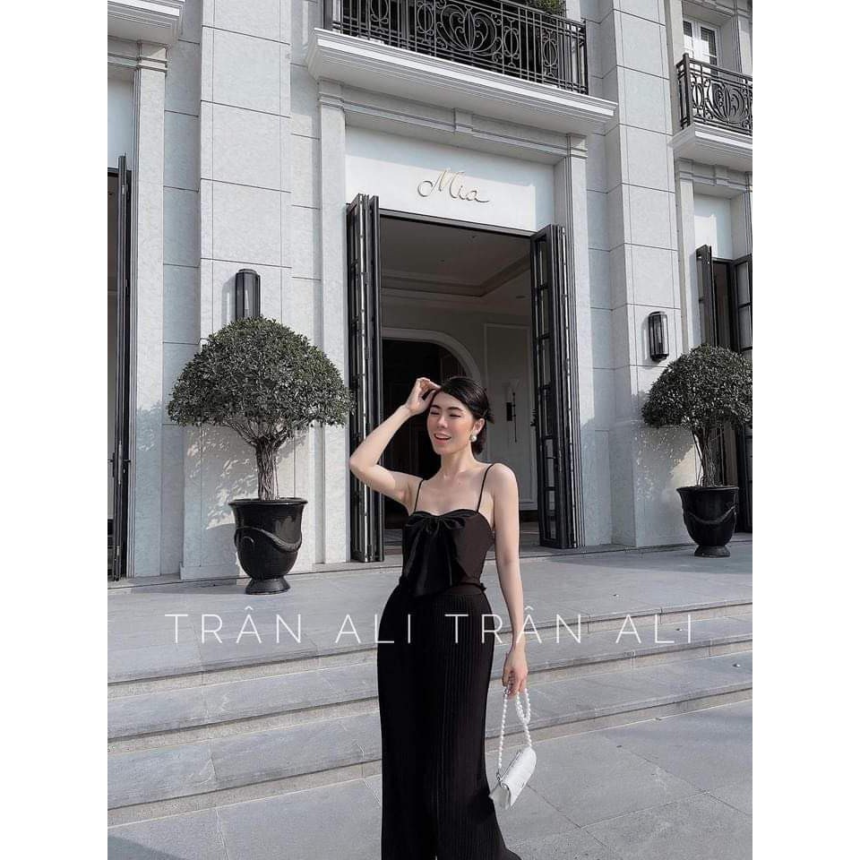 Set 2 Dây Dập Ly Nơ Ngực Mix Quần Suông Đi Biển Cực Hót | BigBuy360 - bigbuy360.vn