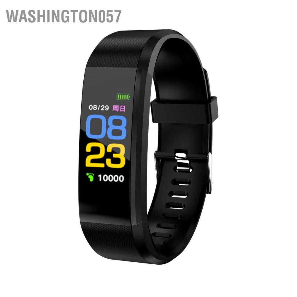 Washington057 Vòng đeo tay thông minh Theo dõi nhịp tim huyết áp thể thao Điều khiển cảm ứng Đồng hồ dục cho người lớn Học sinh