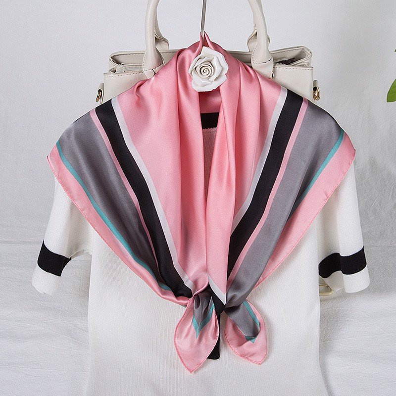 Khăn bandana quấn làm áo Blackpink cao cấp 70 70x70cm turban lụa vuông quàng cổ quấn tóc nữ đẹp
