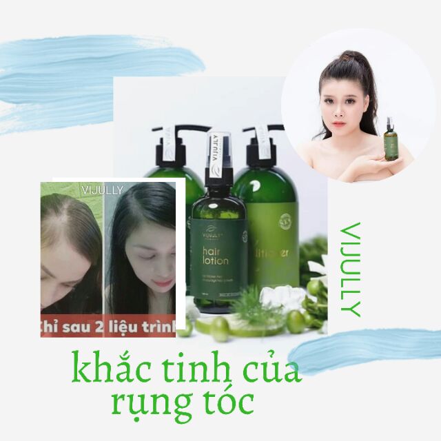 Combo Chăm Sóc Tóc Vijully Dầu gội bưởi + Dầu xả dừa + Tinh dầu bưởi Vijully cao cấp | BigBuy360 - bigbuy360.vn