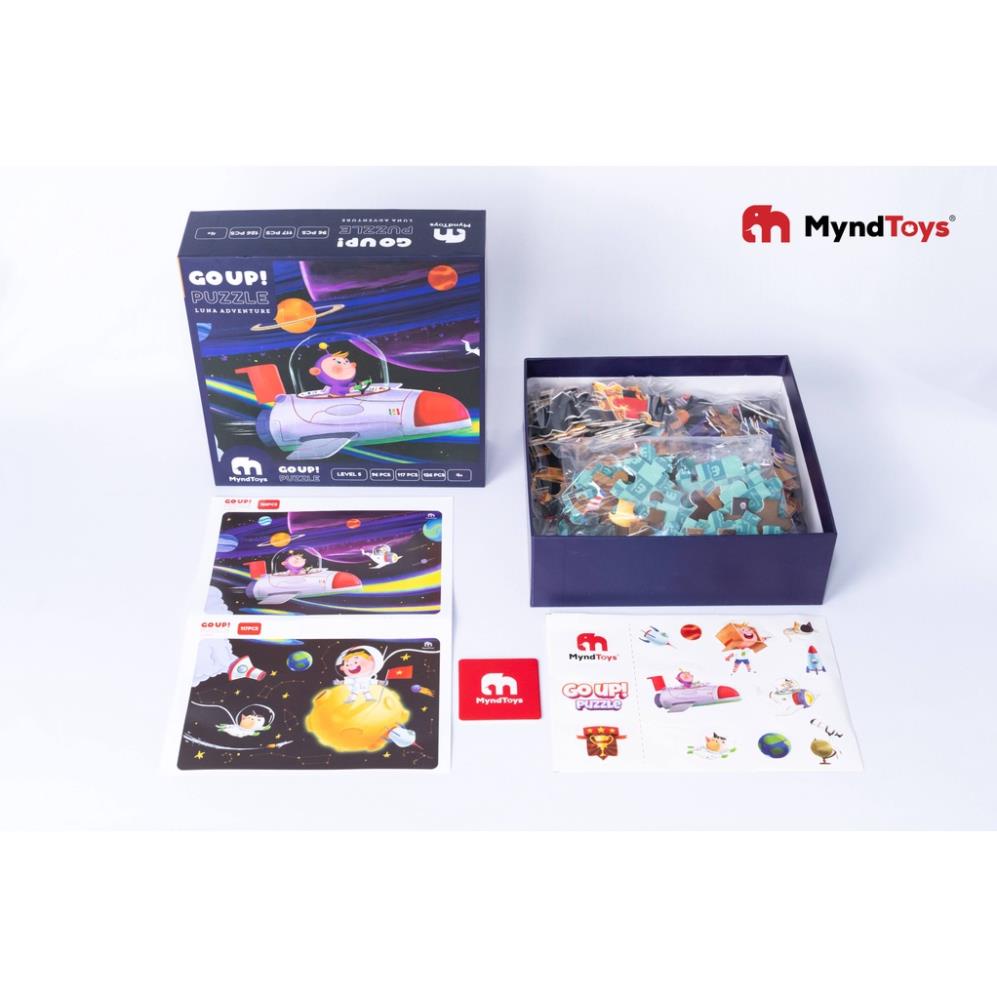 Đồ Chơi Xếp Hình MyndToys GO UP! Puzzle Level 5 - Luna Adventure Series P - Cuộc Du Hành Vũ Trụ