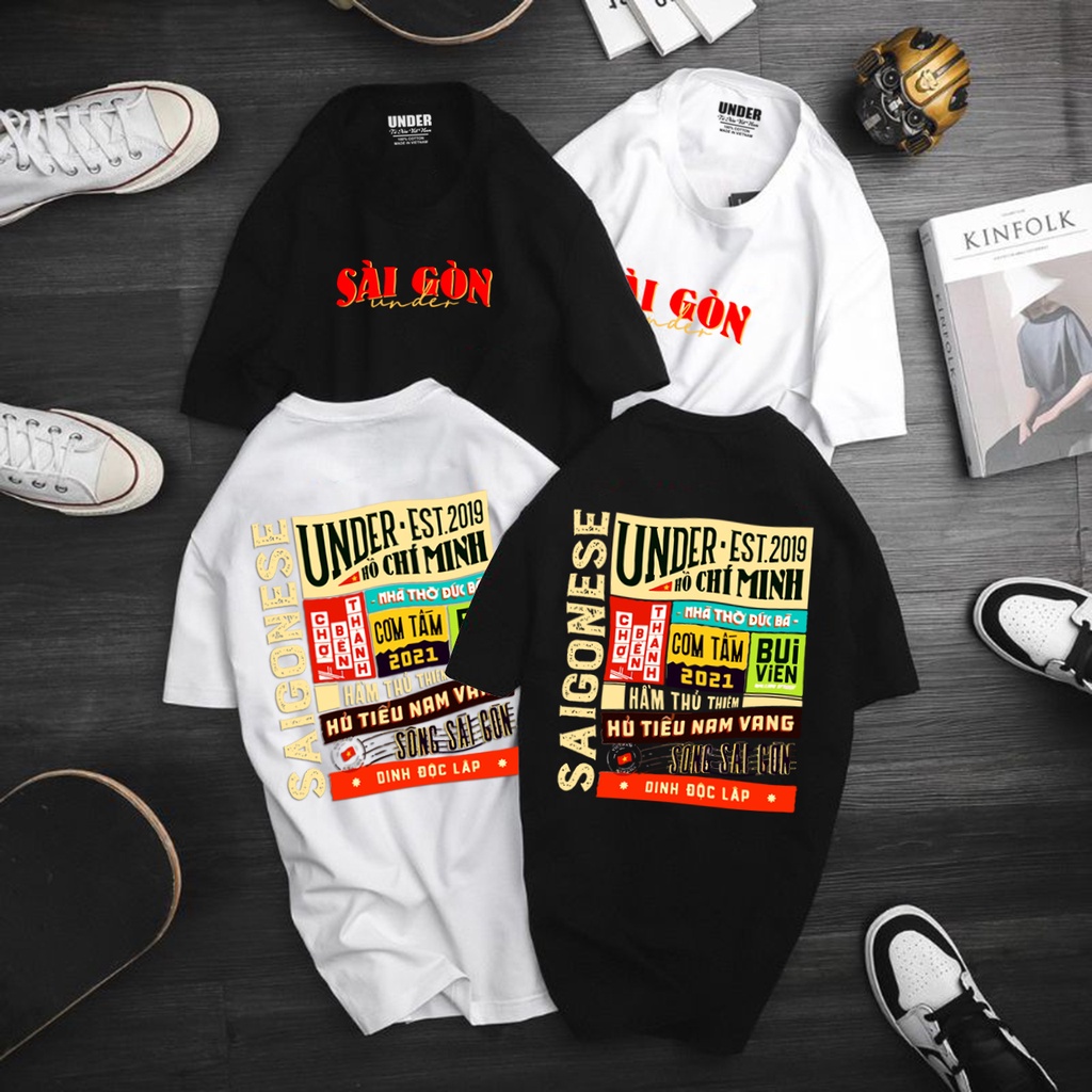Áo Thun Sài Gòn Rich Kids, Đẳng Cấp Chính Hiệu 100% Cotton 4 Chiều