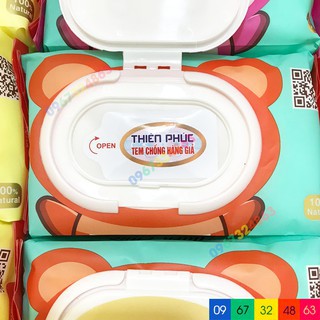 Giấy ướt Baby Thiên Phúc Hình Gấu Đáng Yêu 120 Tờ