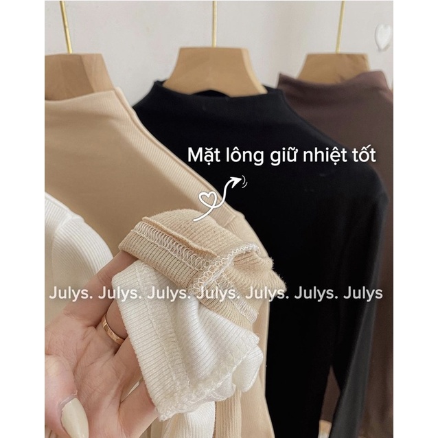 Áo thun tăm giữ nhiệt cổ 3 phân có lót lông | BigBuy360 - bigbuy360.vn