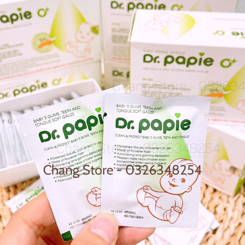 Hộp 30 Miếng Rơ lưỡi Dr. Papie Cho Bé