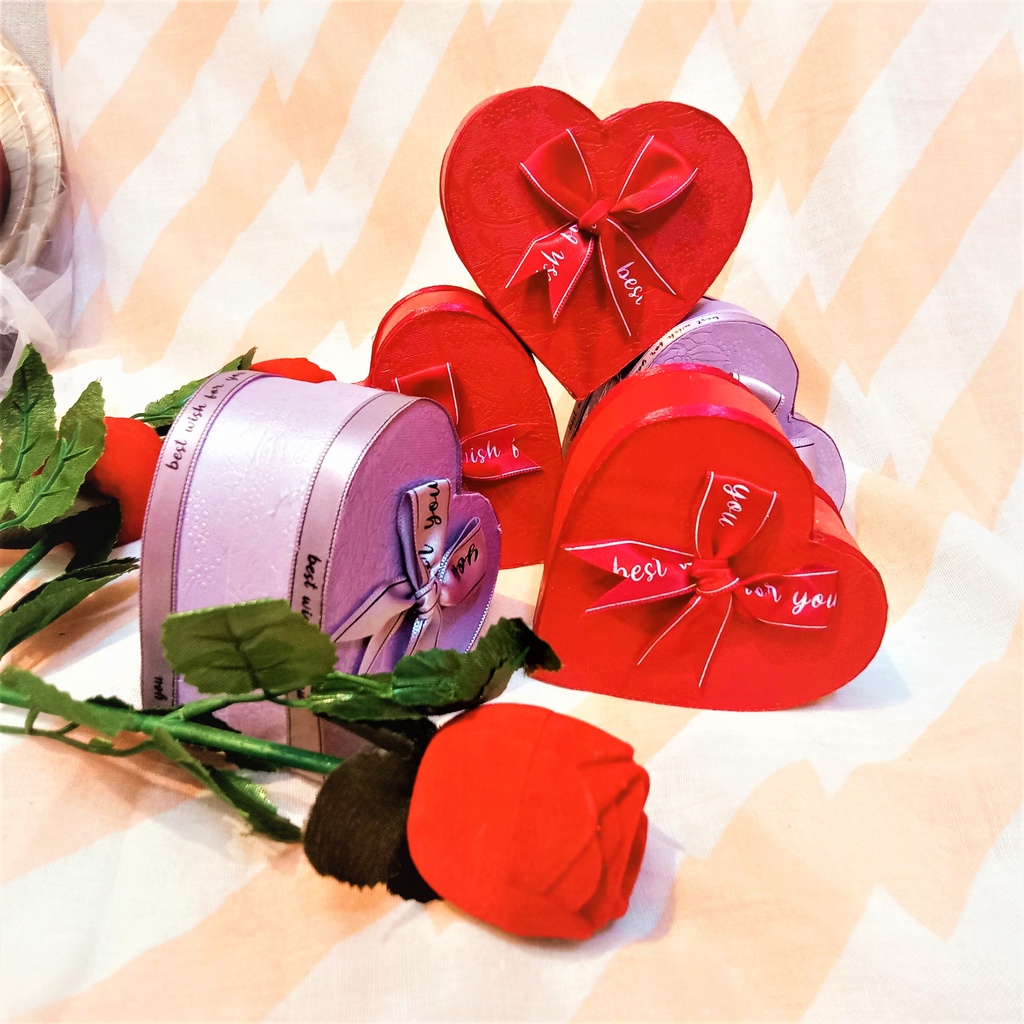 (TRÁI TIM nhỏ) Hộp quà tặng hình đựng quà tặng bạn trai, gái, quà tặng valentine, sinh nhật, đựng nhẫn